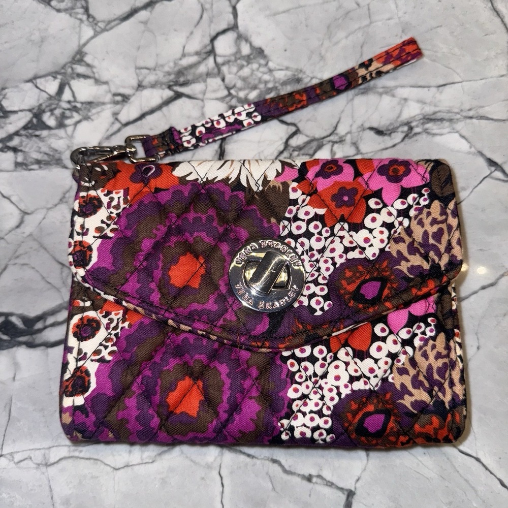 Vera Bradley Rosewood Your Turn Smartphone Wristlet Wallet